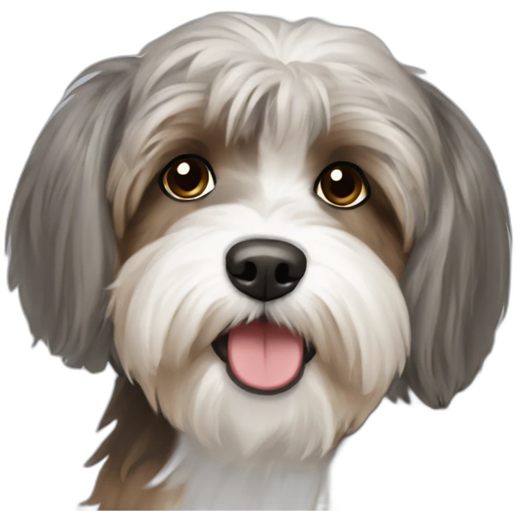 Havanese-tan-brown-grey emoji