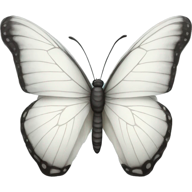 White butterfly  emoji