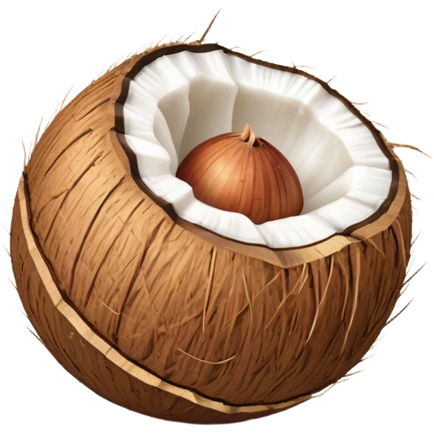 coconut with shall emoji