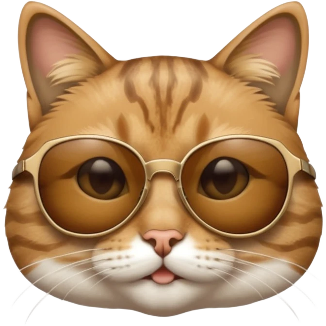 Cat wearing sunglasses emoji