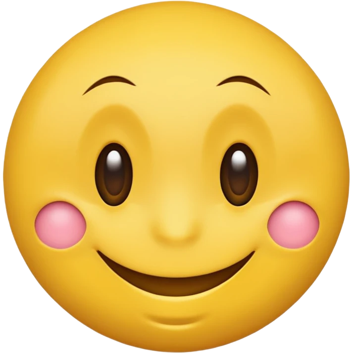smile emoji where the eyes and mouth are very close together towards the center of the face emoji