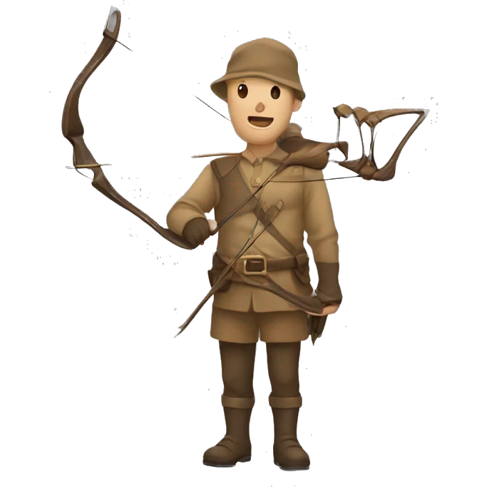 Dear hunt with a bow emoji