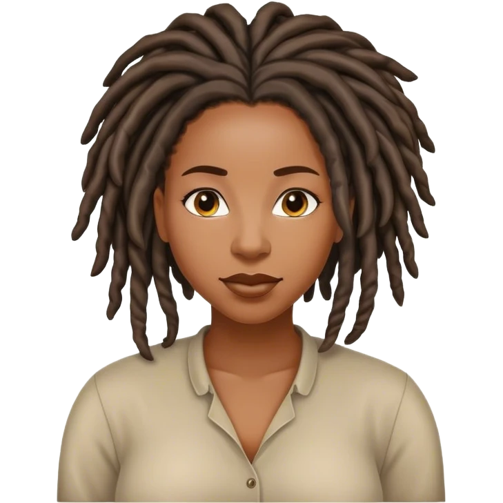 Black woman with locs I told you so
 emoji
