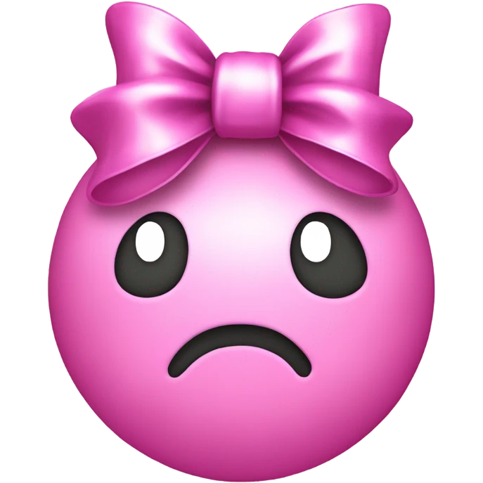 pink sparkle poop emoji with bow emoji
