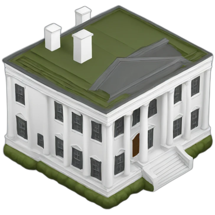white house isometric emoji