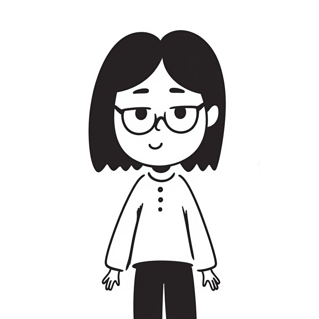 confused black-haired girl with 'I don't know what I want to do' face emoji