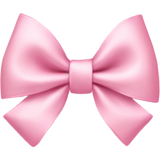 light pink bow on light pink bow emoji
