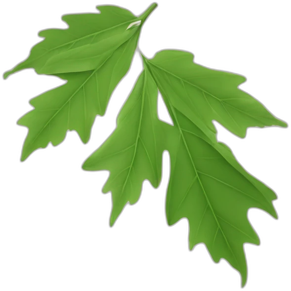 Une feuille d’érable japonais verte emoji