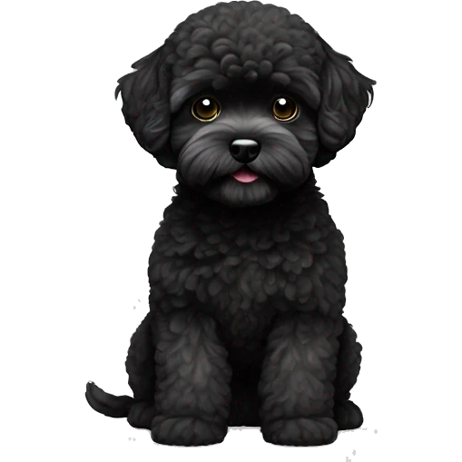 Black Maltipoo  emoji
