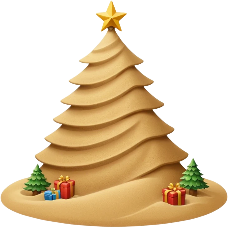 make a sand christmas emoji emoji