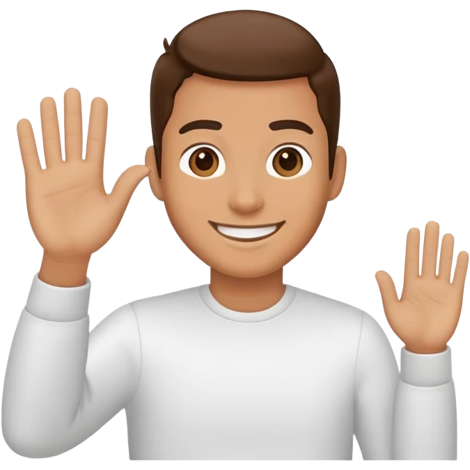 Me waving emoji
