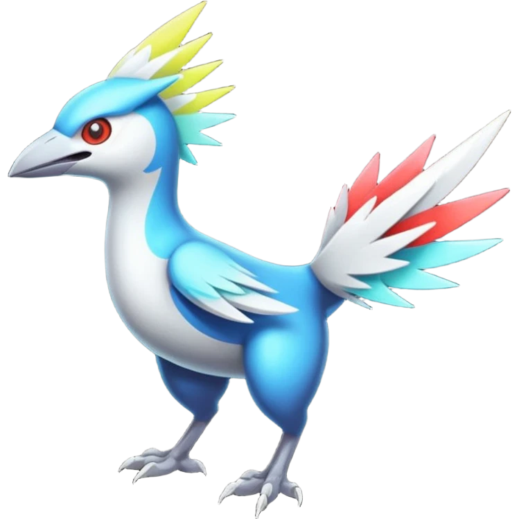 Neon Vibrant Pulsating Trail-glowing Chromatic Trico-Latias-Silvally-fusion-hybrid emoji