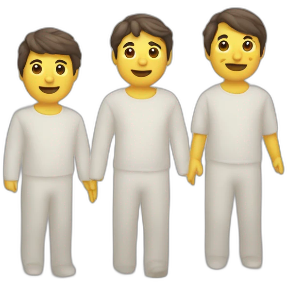 Dos manos la creación de Adán emoji