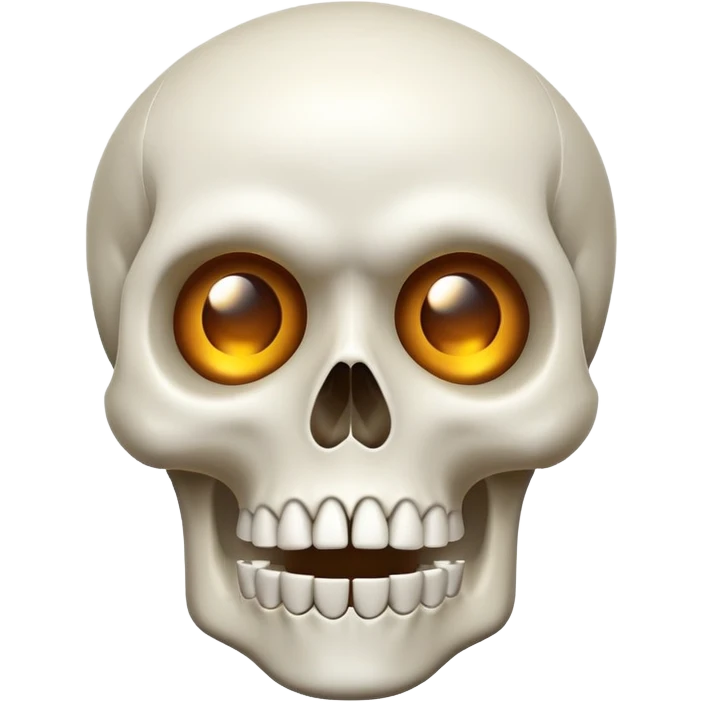 Shocked skull emoji