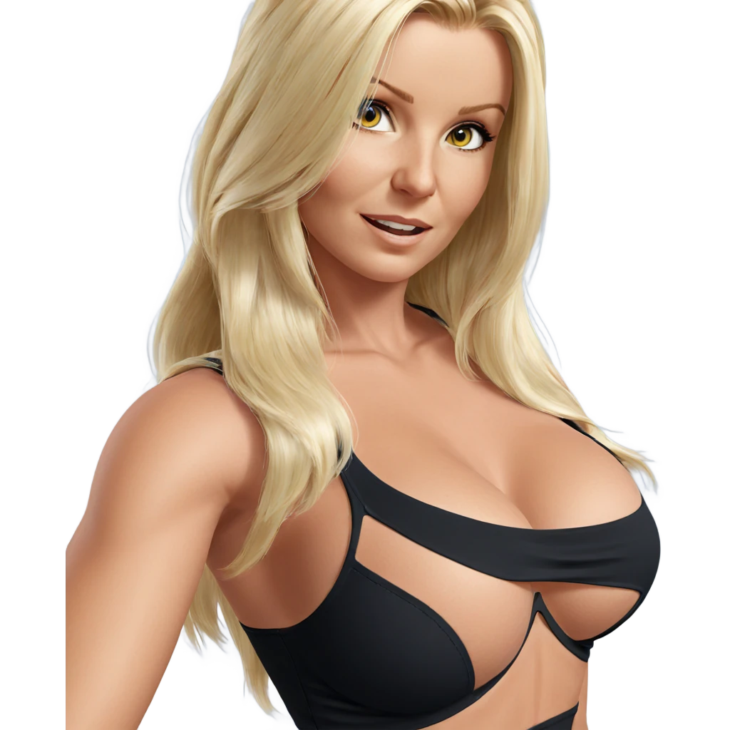 realistic portrait of blonde woman emoji