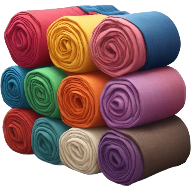 fabric in a roll emoji