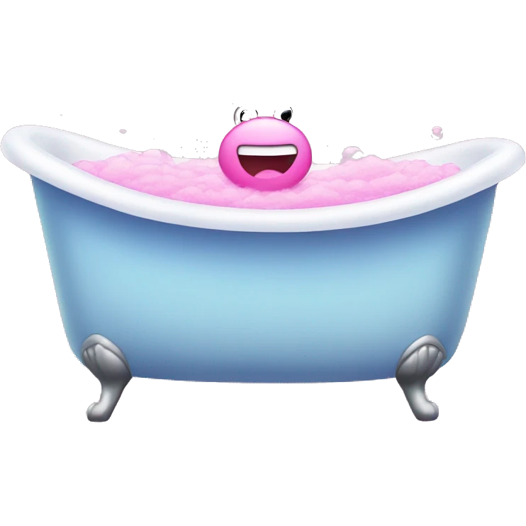 pink bubble bath emoji