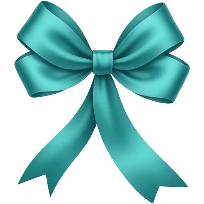 teal ribbon  emoji