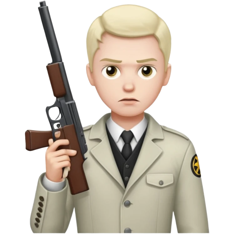 Man shooting himself emoji