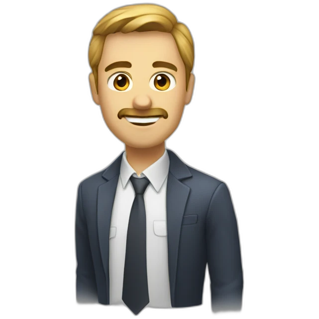 собака грустно печатает на ноубтуке emoji