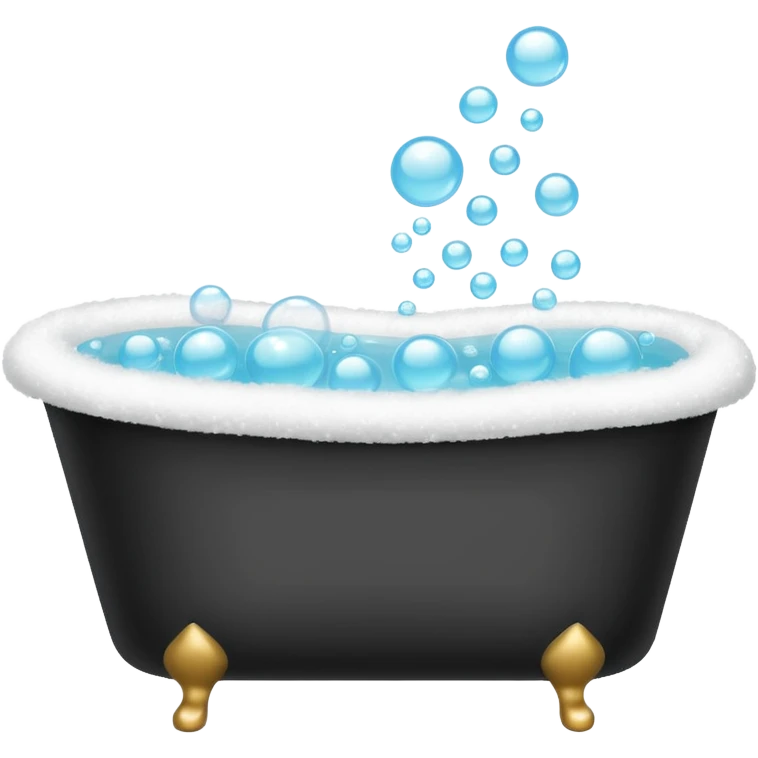 bath tub with foam emoji