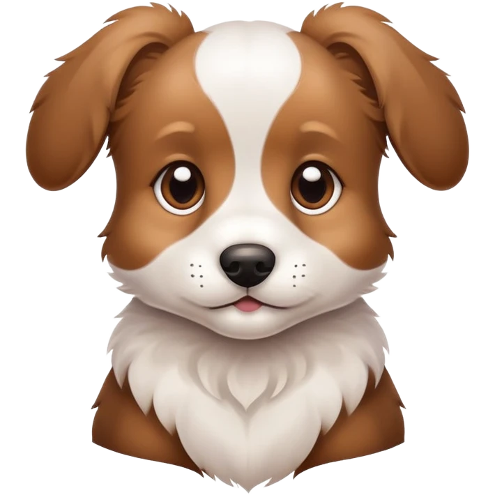 cute puppy dog with floppy ears emoji