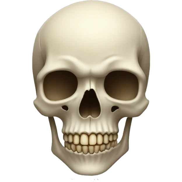 Skull showing long nose emoji