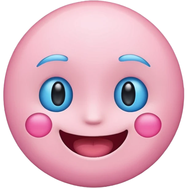 make me a the end emoji with blue and pink pastel colors emoji