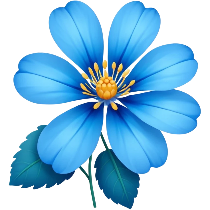 Blue flower emoji emoji