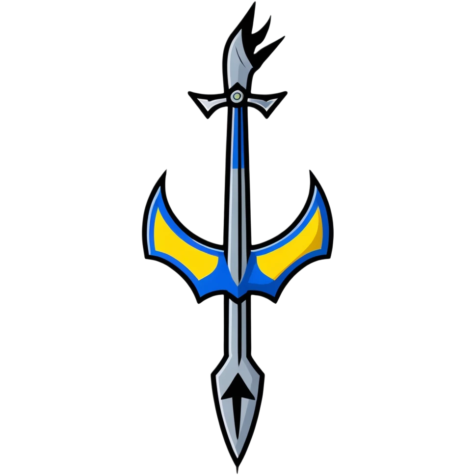 Ukrainian trident emblem symbol emoji