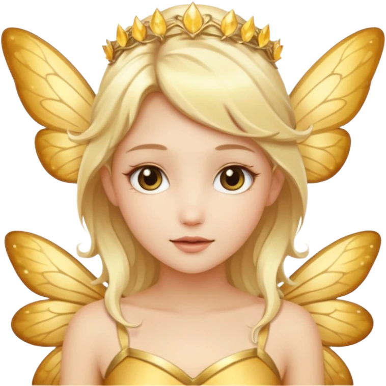 Golden fairy emoji