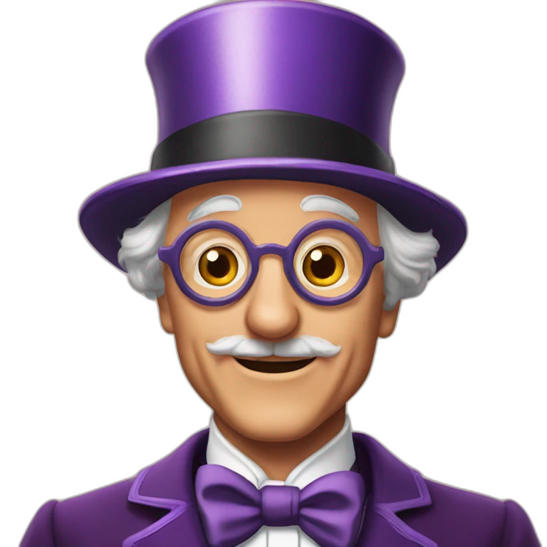 Grandpa Joe Willy Wonka married emoji