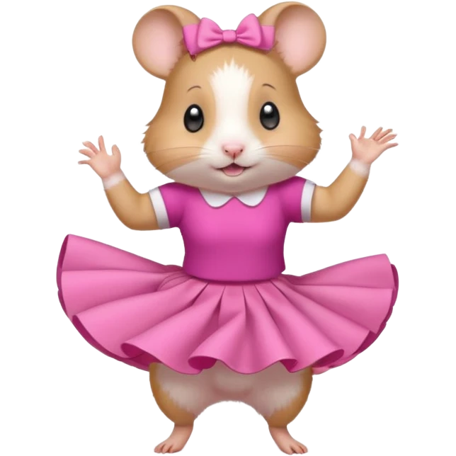 hamster  girl  dancing with skirt emoji