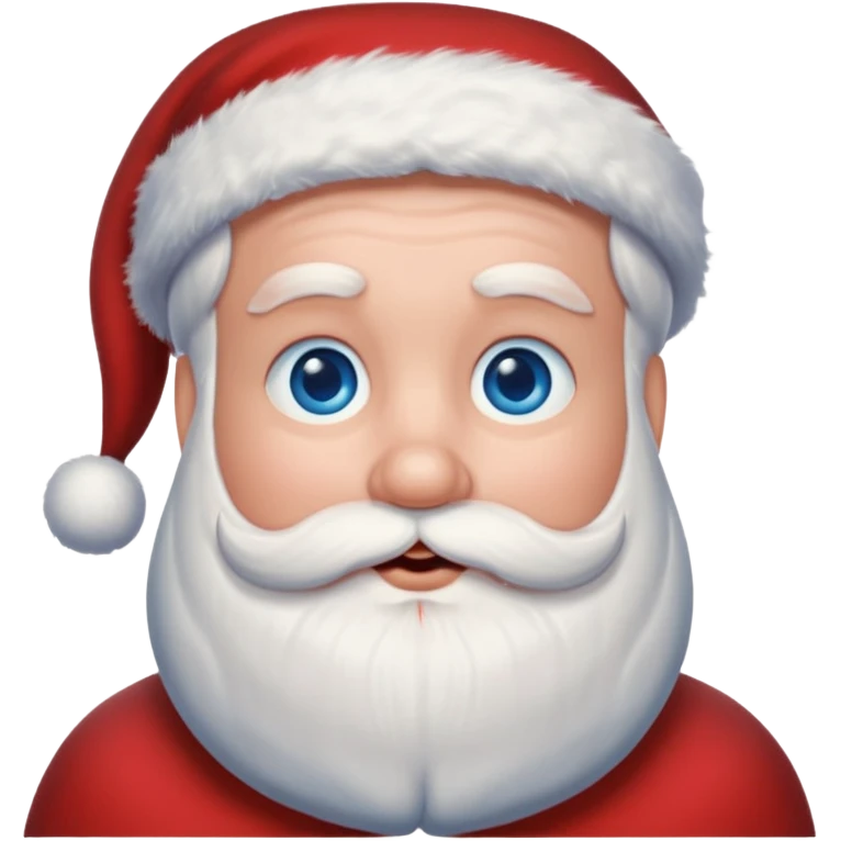 Santa with blue eyes  emoji