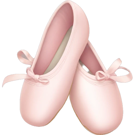 Pale pink ballet shoes emoji