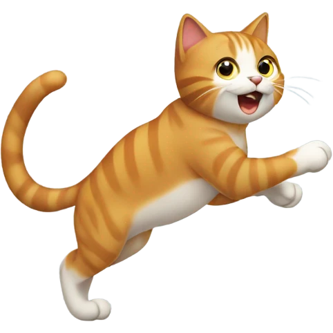 Cat chasing its tail emoji