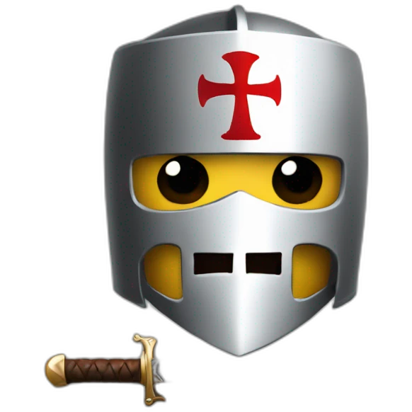 Knights Templar with sword emoji