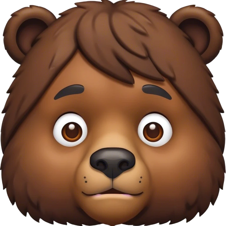 black man fused with a bear  emoji