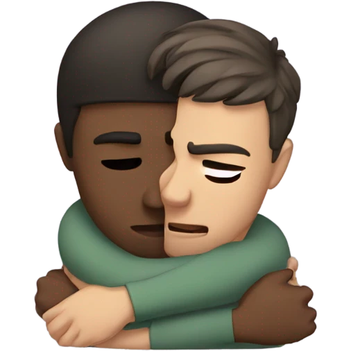 Sad hug emoji