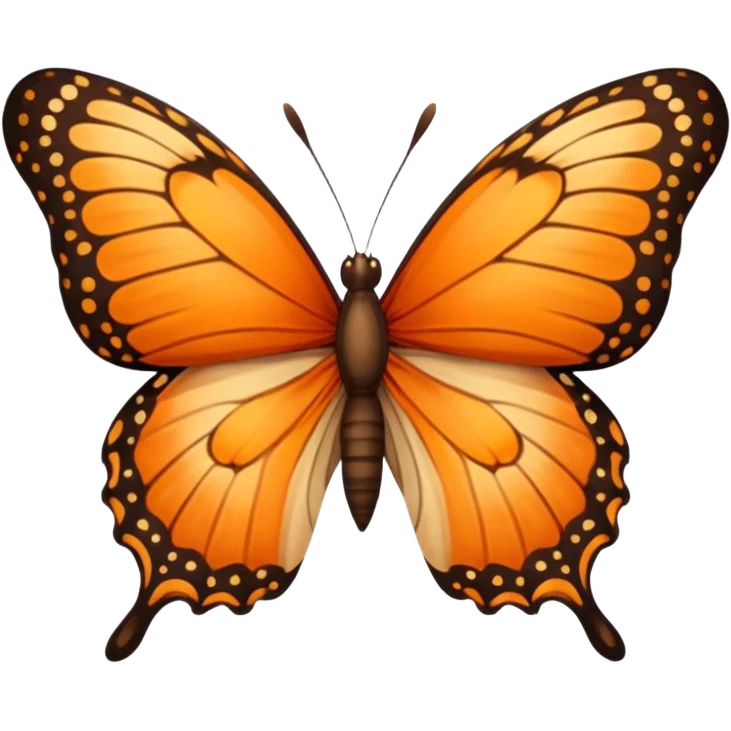 butterfly with leo print on the wings emoji