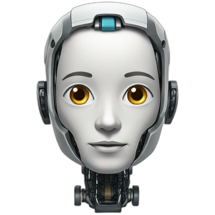 A full form humanoid robot emoji