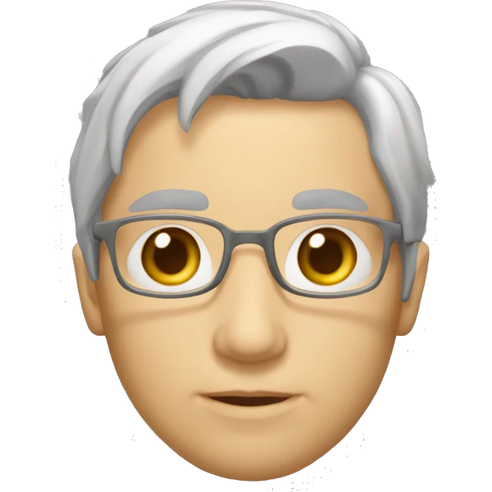 рудоволоса жінка з короткою стрижкою в окулярах emoji