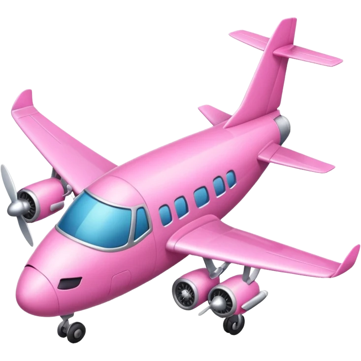 Pink airplane  emoji