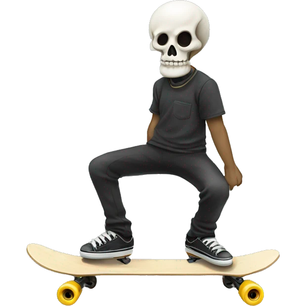 Squelette skateurs  emoji
