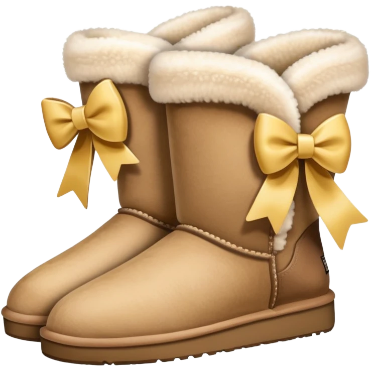 uggs with bow emoji