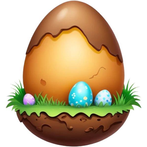 magical poop easter cosmic egg landscape  emoji