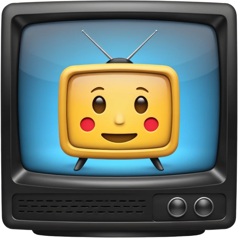 Create an emoji in which it is representing an app like YouTube professional logo of this app but don't make it like YouTube this app name as :- InSights TV emoji
