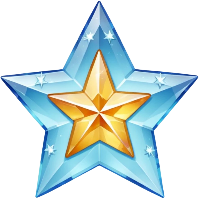 carved crystal star a shining "$" symbol emoji