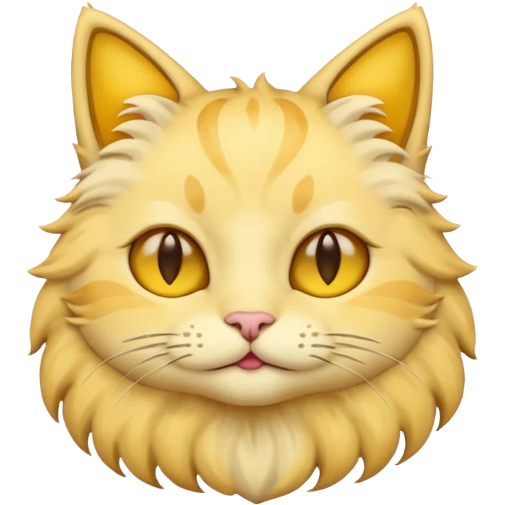 cat made of moon emojis simple  emoji