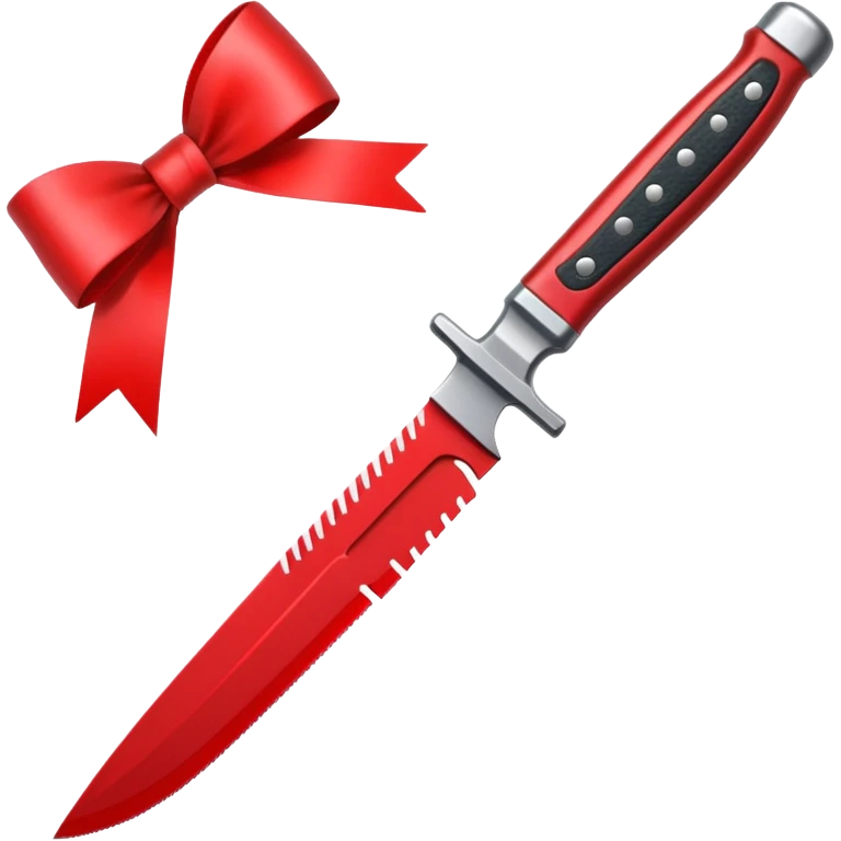 knife tied with a bow emoji